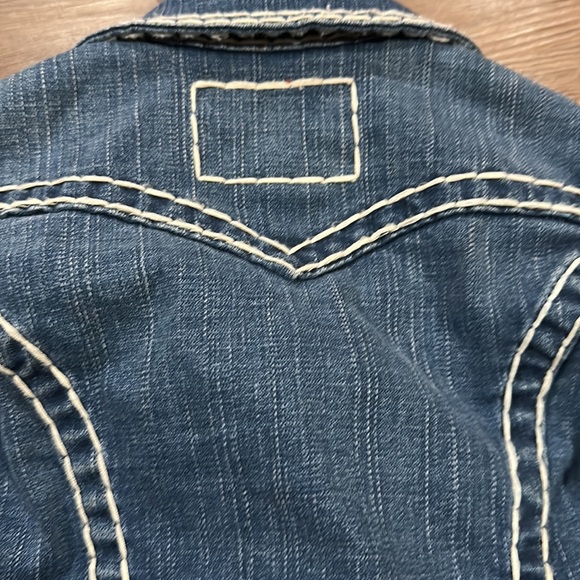 True Religion - 
Boys Blue Denim Jeans Jacket-  Medium. 
Pants size 6 - Picture 7 of 7